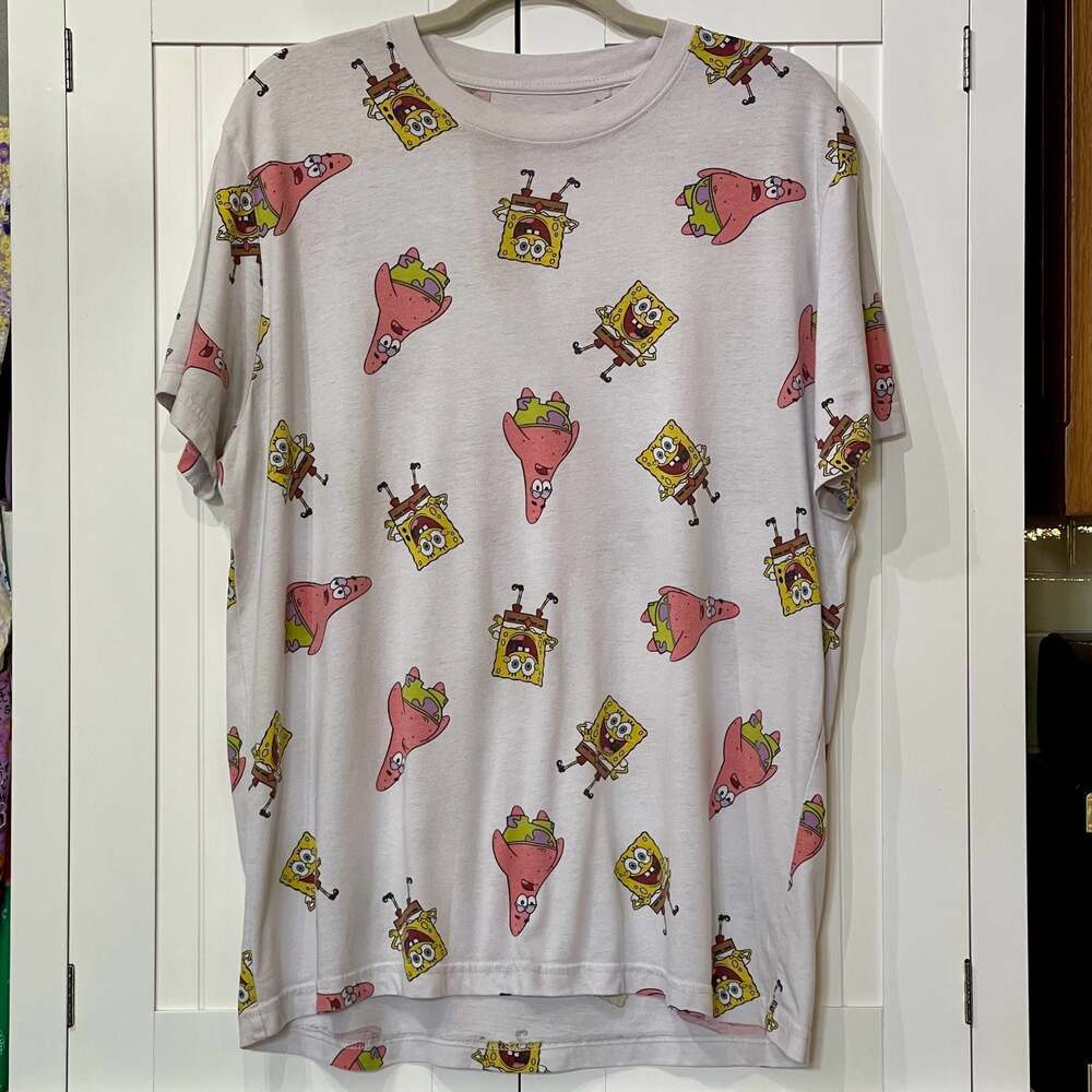 Nickelodeon SpongeBob SquarePants and Patrick Star All-Over Print T-Shirt
